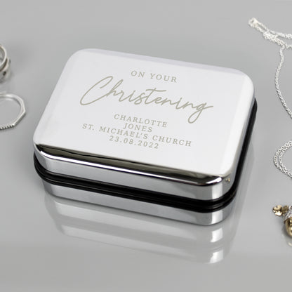 Personalised Christening Necklace Box - image 2