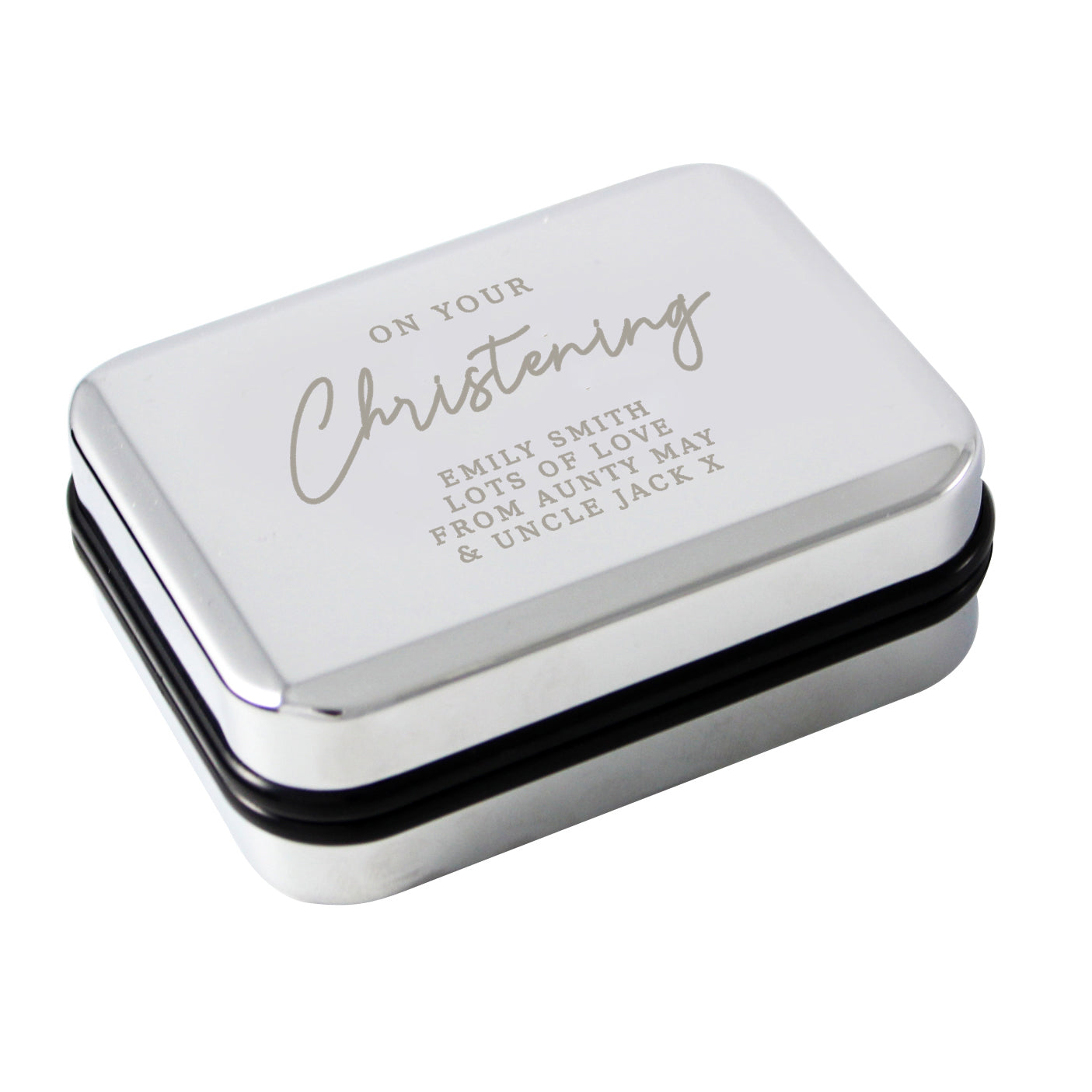 Personalised Christening Necklace Box - image 3