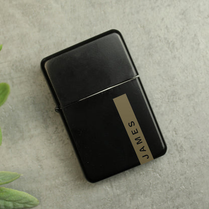 Personalised Name Only Black Lighter - image 4
