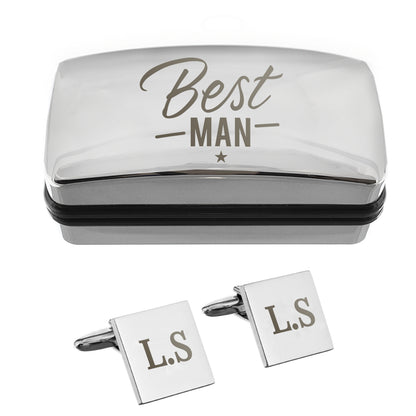 Personalised Best Man Wedding Cufflinks Box Set – Engraved Thank You Gift - image 3