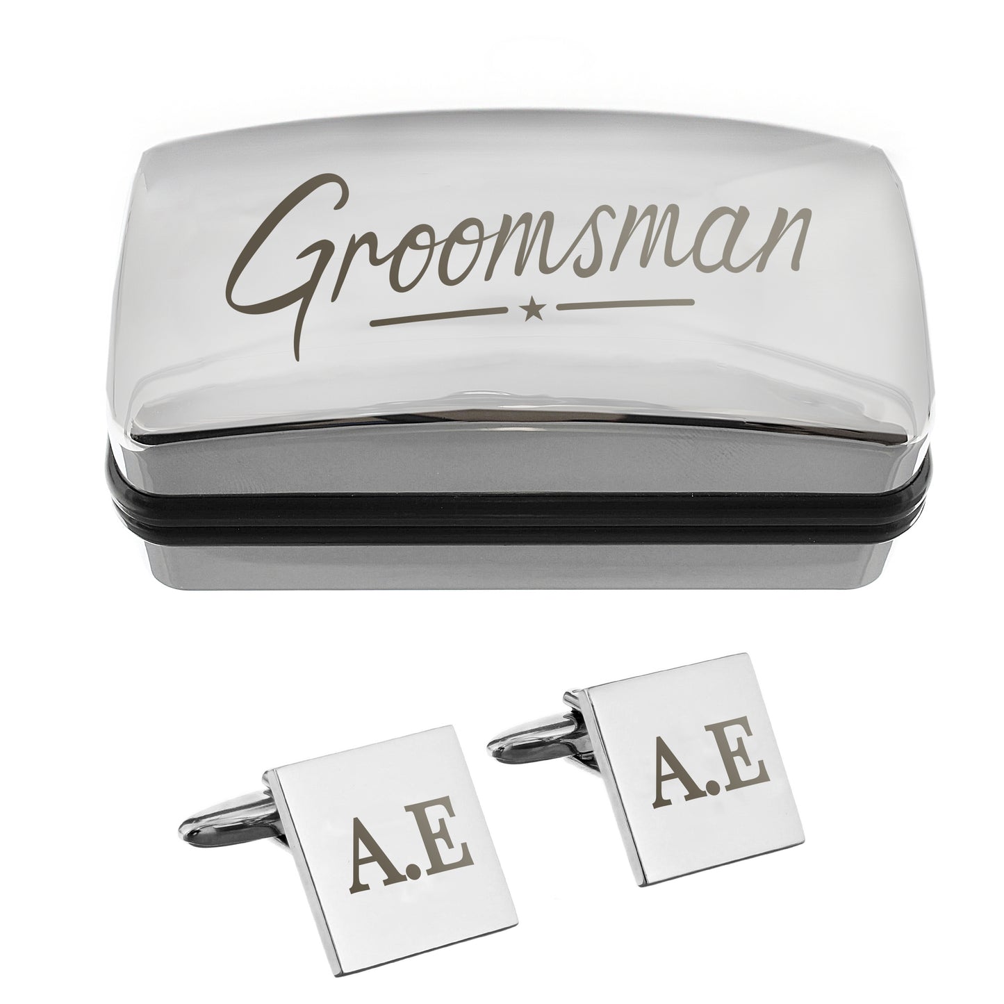 Personalised Groomsman Cufflinks & Gift Box - image 3