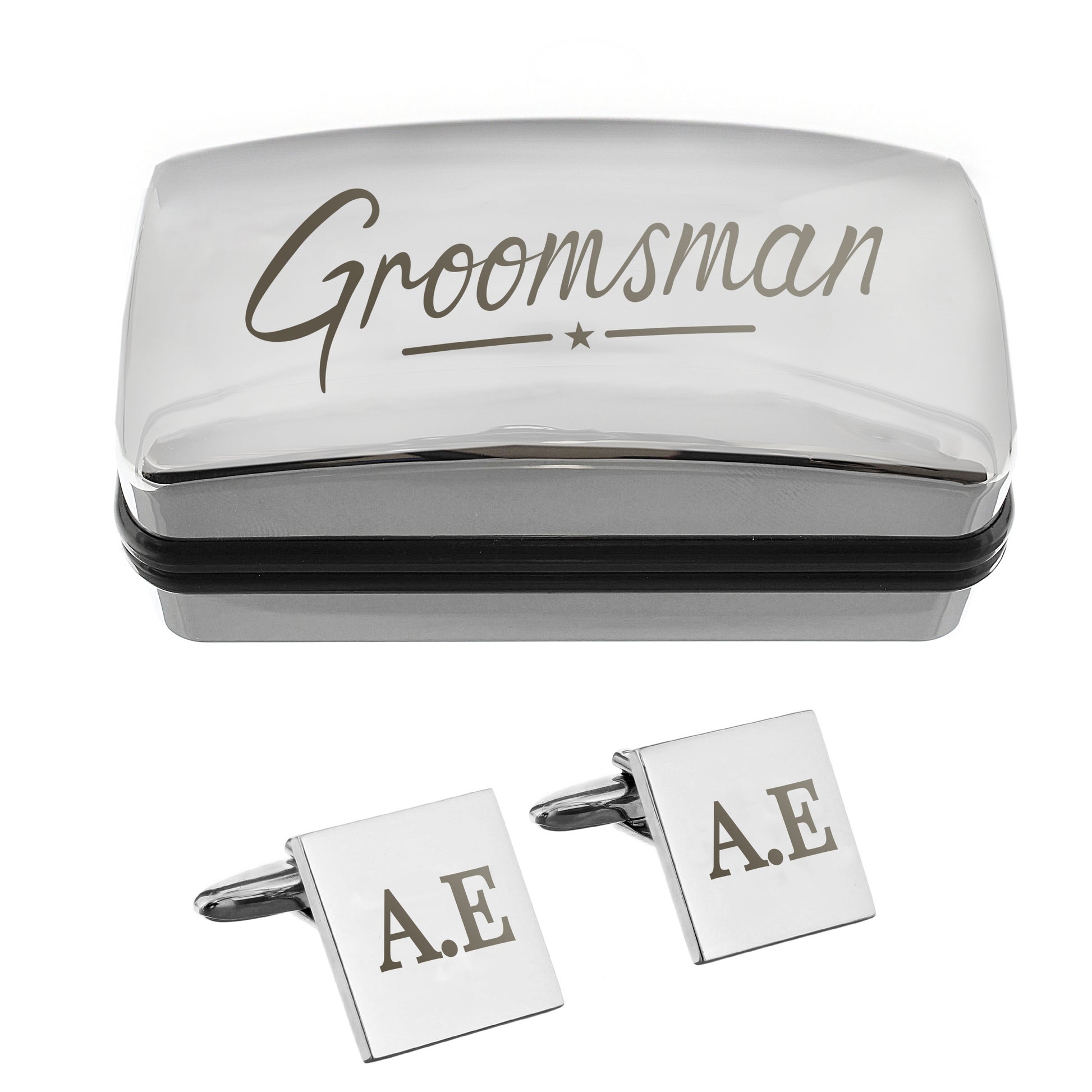 Personalised Groomsman Cufflinks & Gift Box - image 3