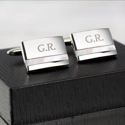 Personalised Mother of Pearl Cufflinks - image 3