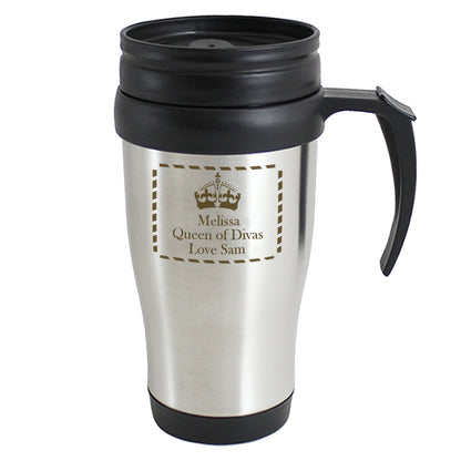 Personalised Crown Travel Mug - image 3