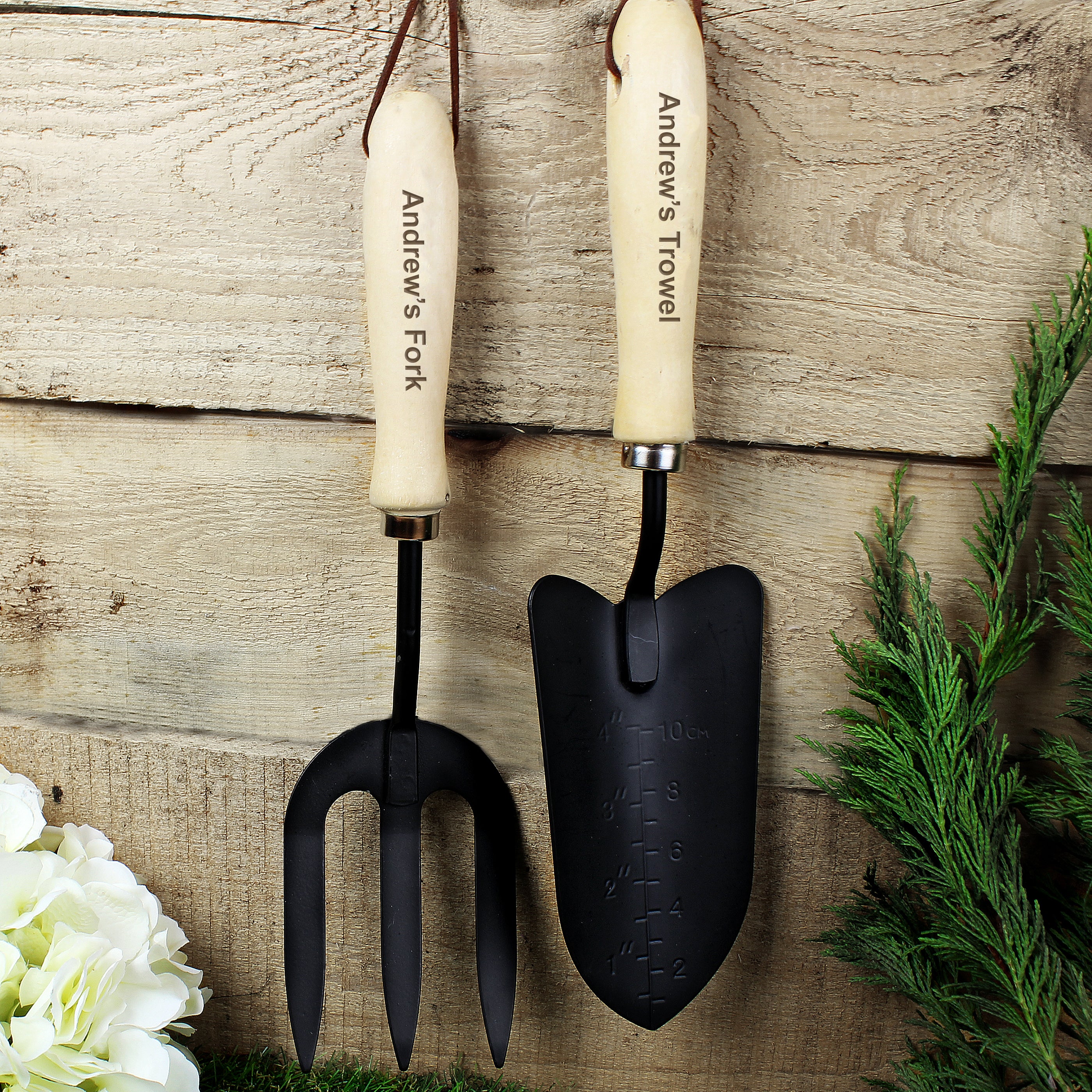 Personalised Fork & Trowel Set from Heartfelt Gifts