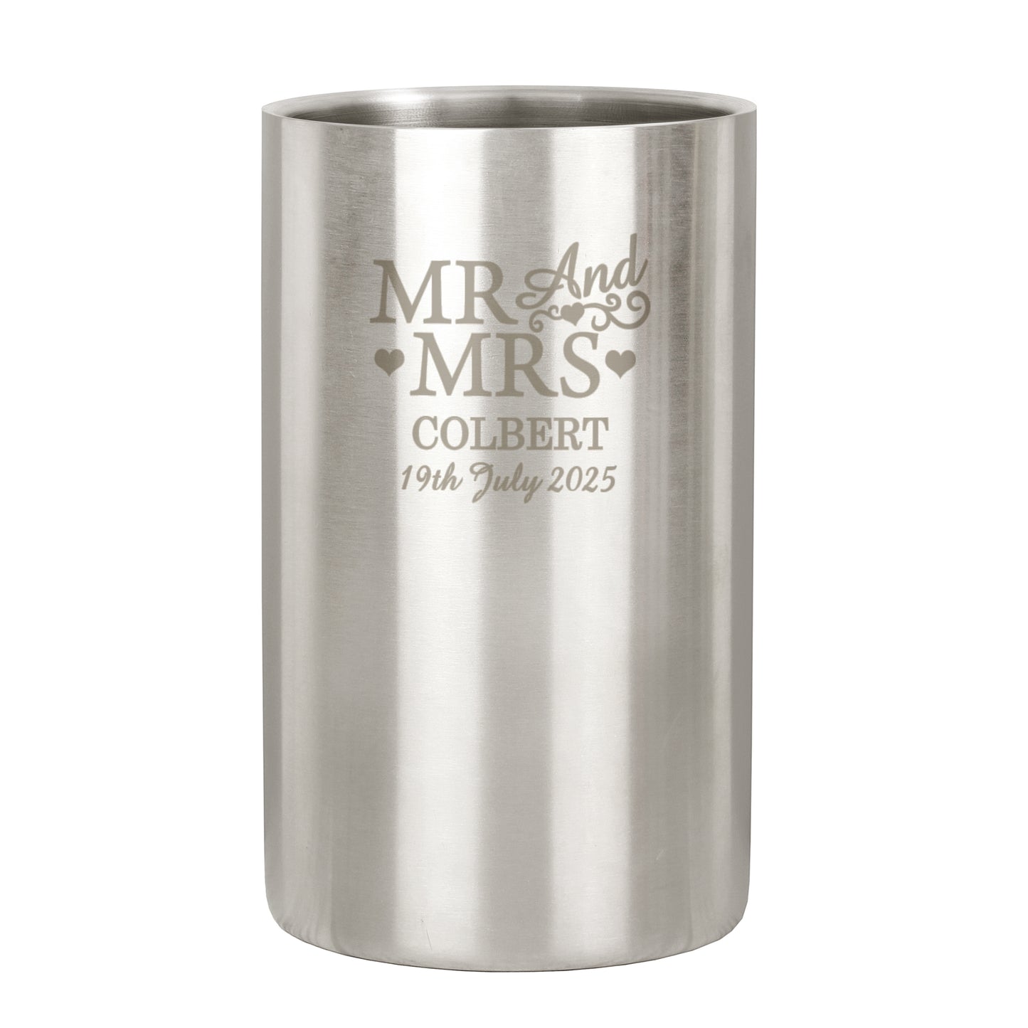 Personalised Mr & Mrs Wine Cooler - image 5