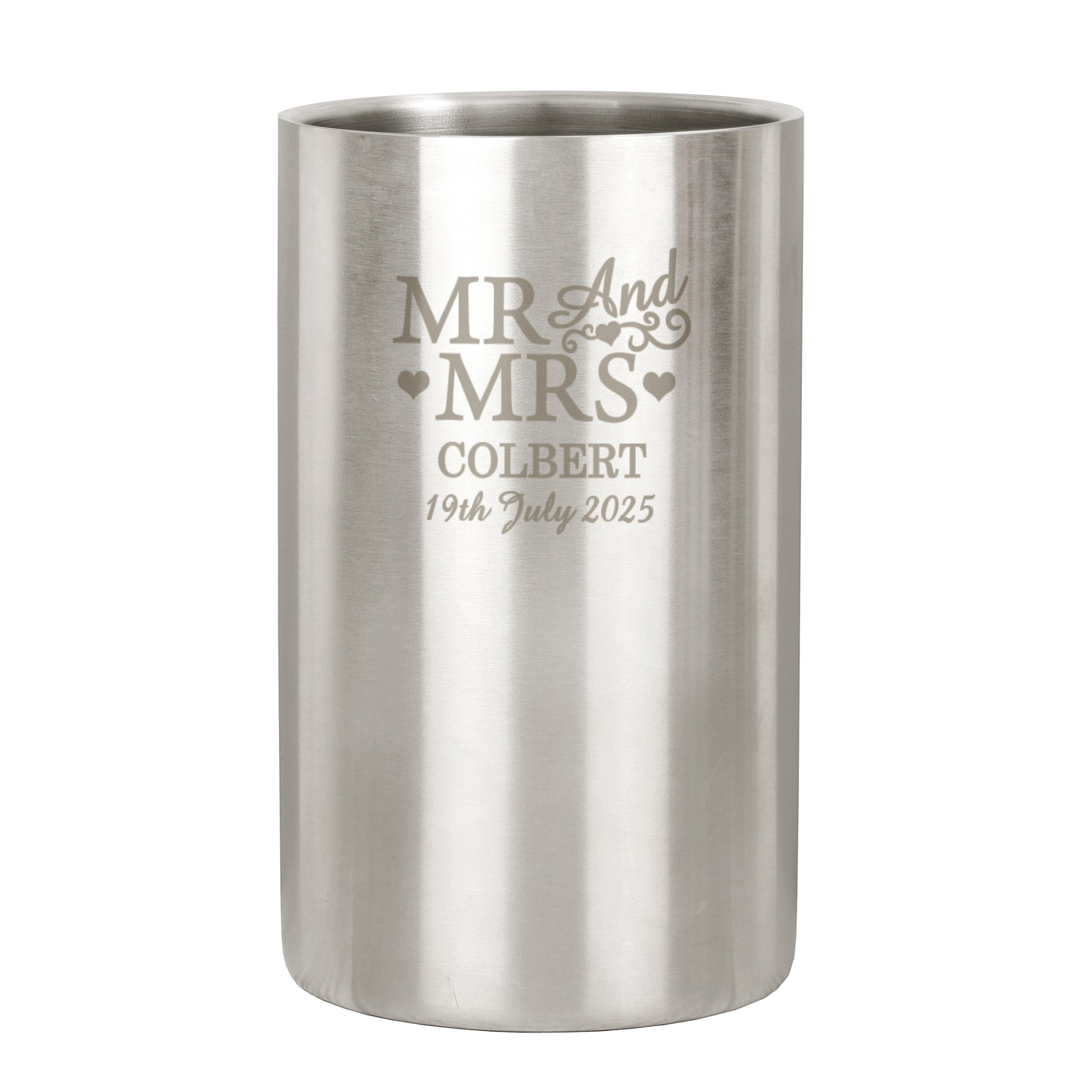 Personalised Mr & Mrs Wine Cooler - image 5