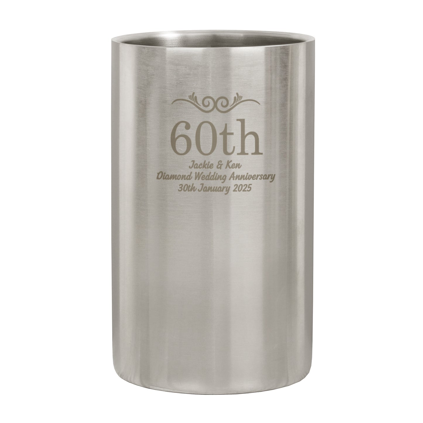 Personalised Number Frame Wine Cooler - image 5