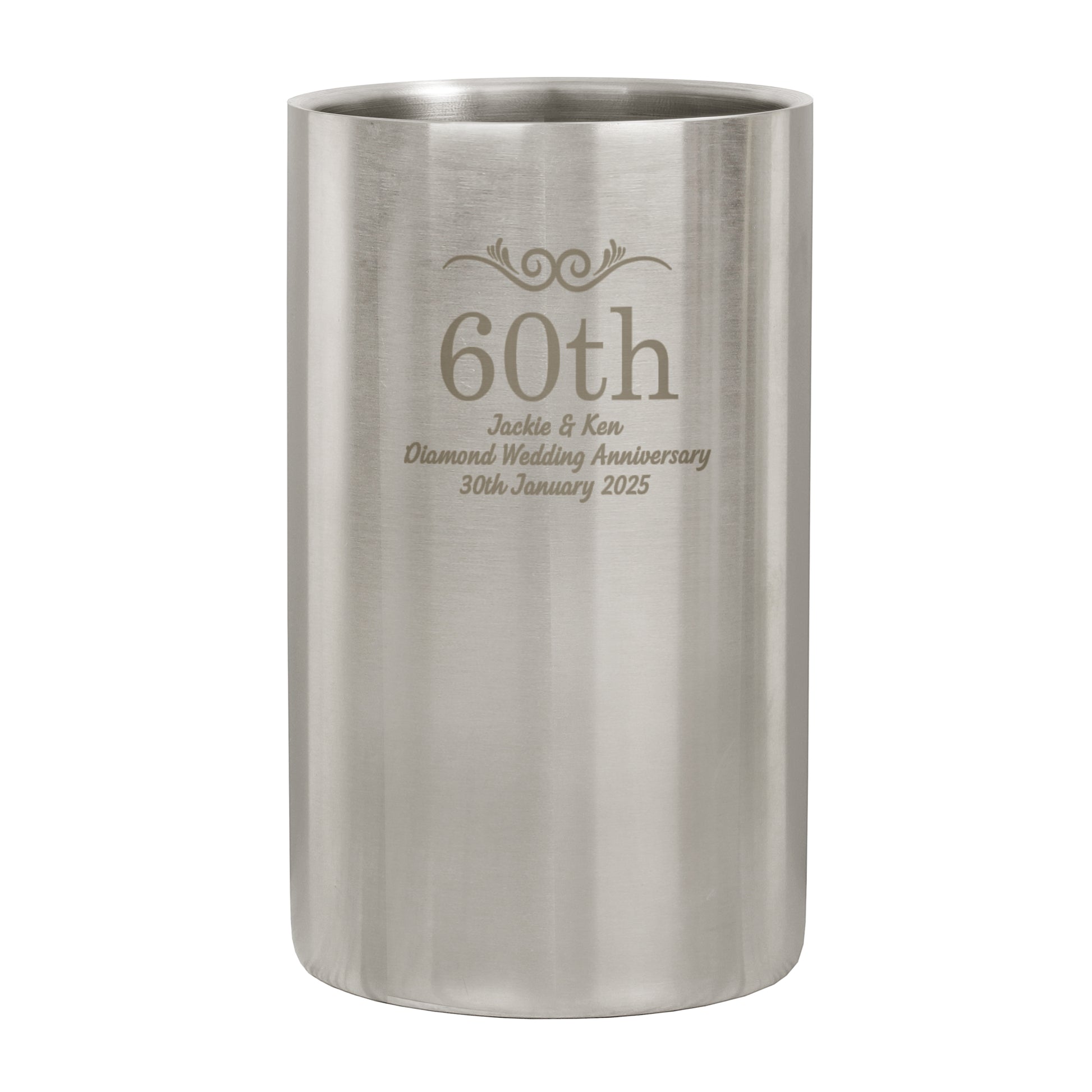 Personalised Number Frame Wine Cooler - image 5