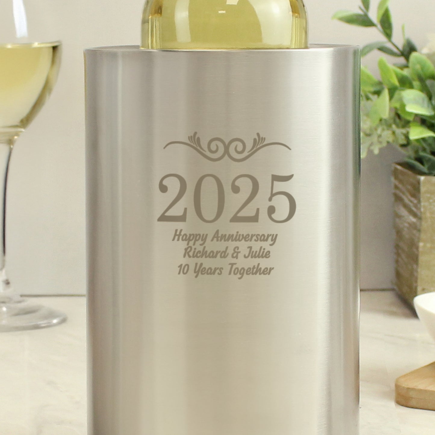 Personalised Number Frame Wine Cooler - image 7