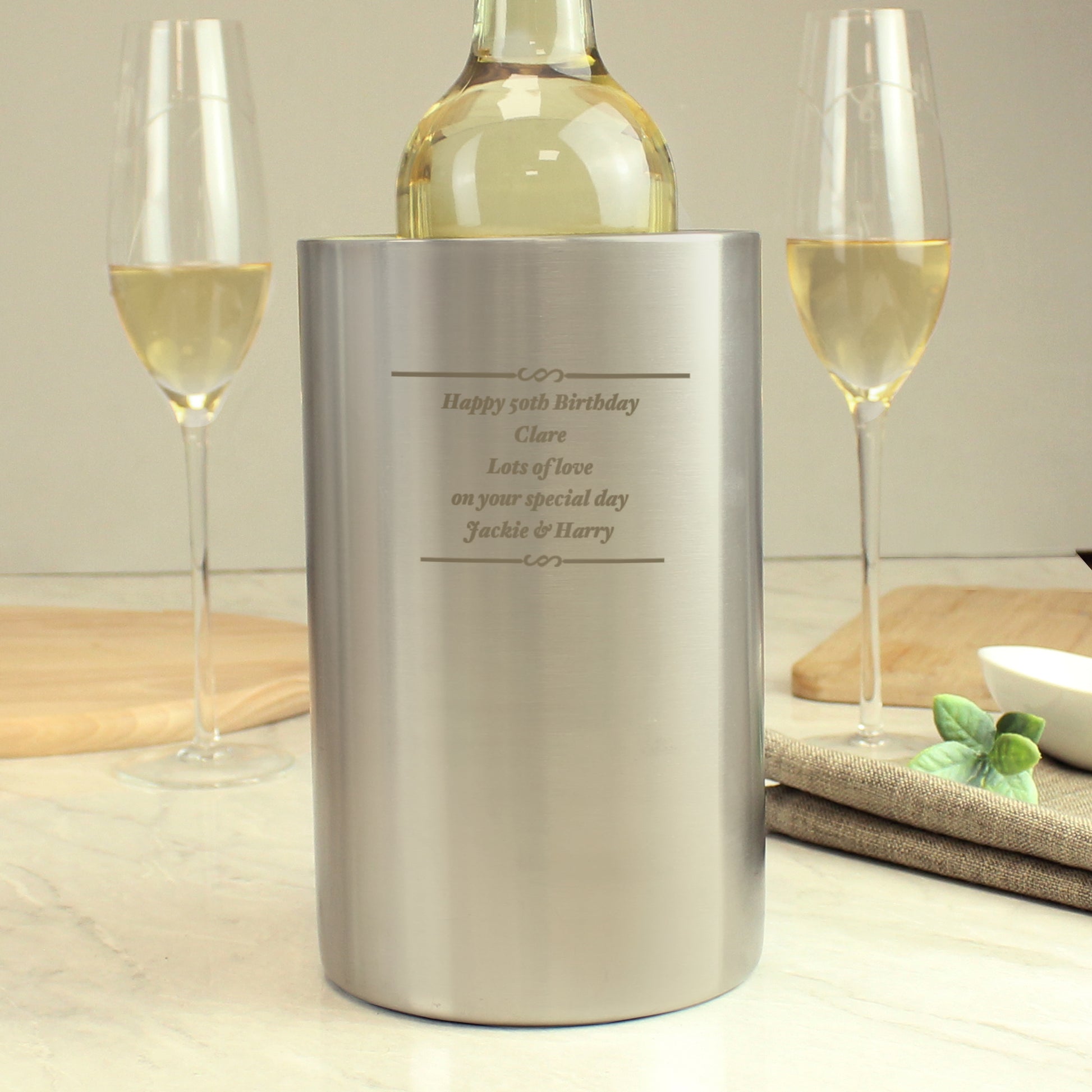 Personalised Any Message Wine Cooler - image 4
