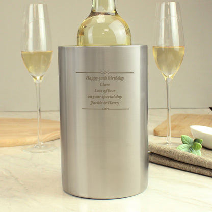 Personalised Any Message Wine Cooler - image 4
