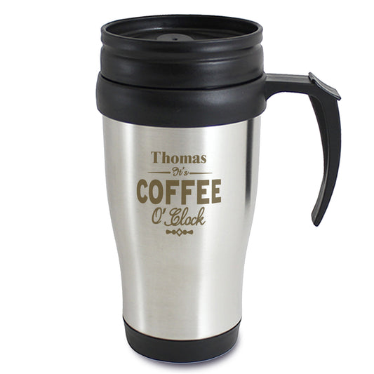 Personalised Coffee O'Clock Travel Mug - image 2
