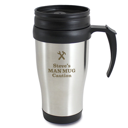 Personalised Man At Work Travel Mug - image 2