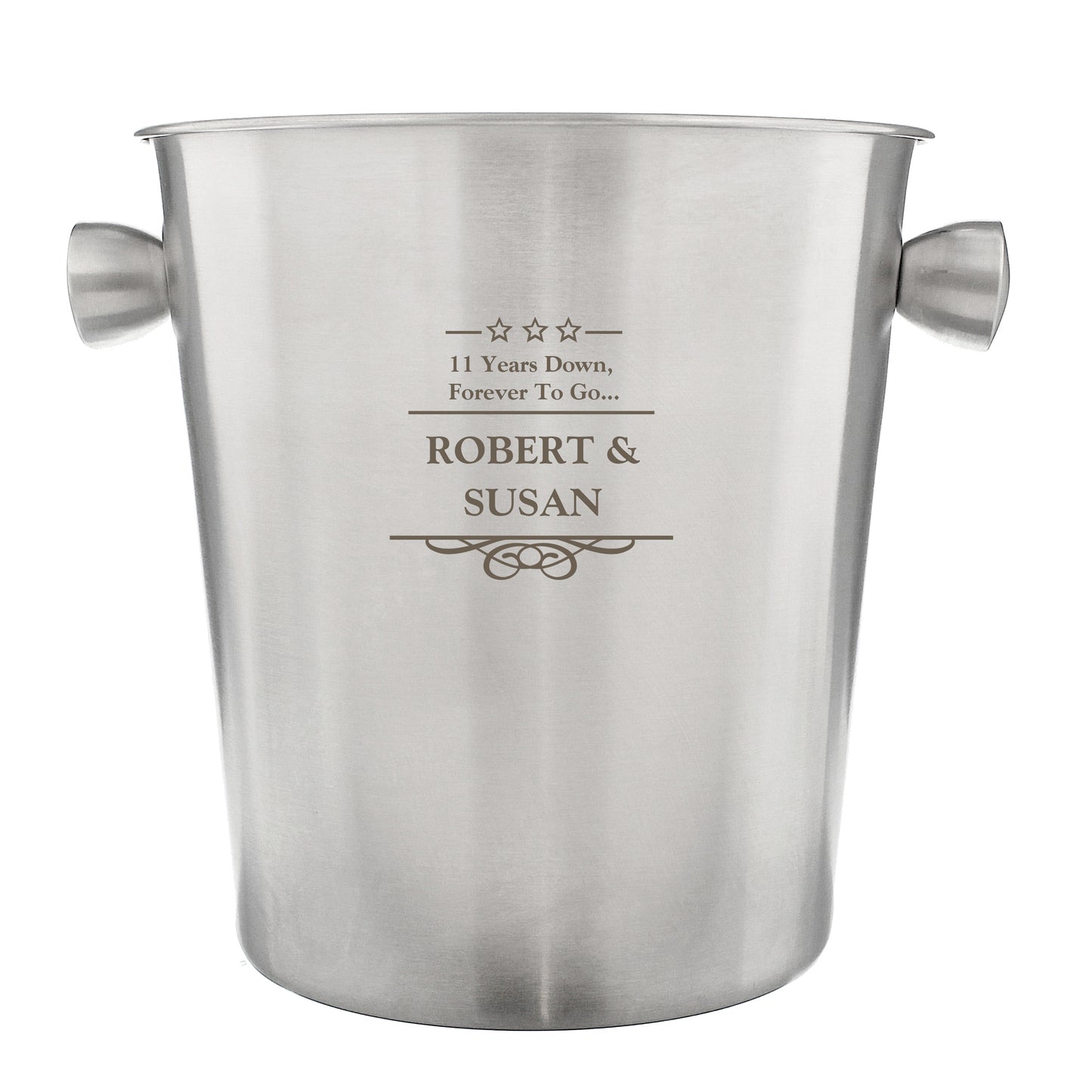 Personalised Decorative Stainless Steel Ice Bucket - image 2