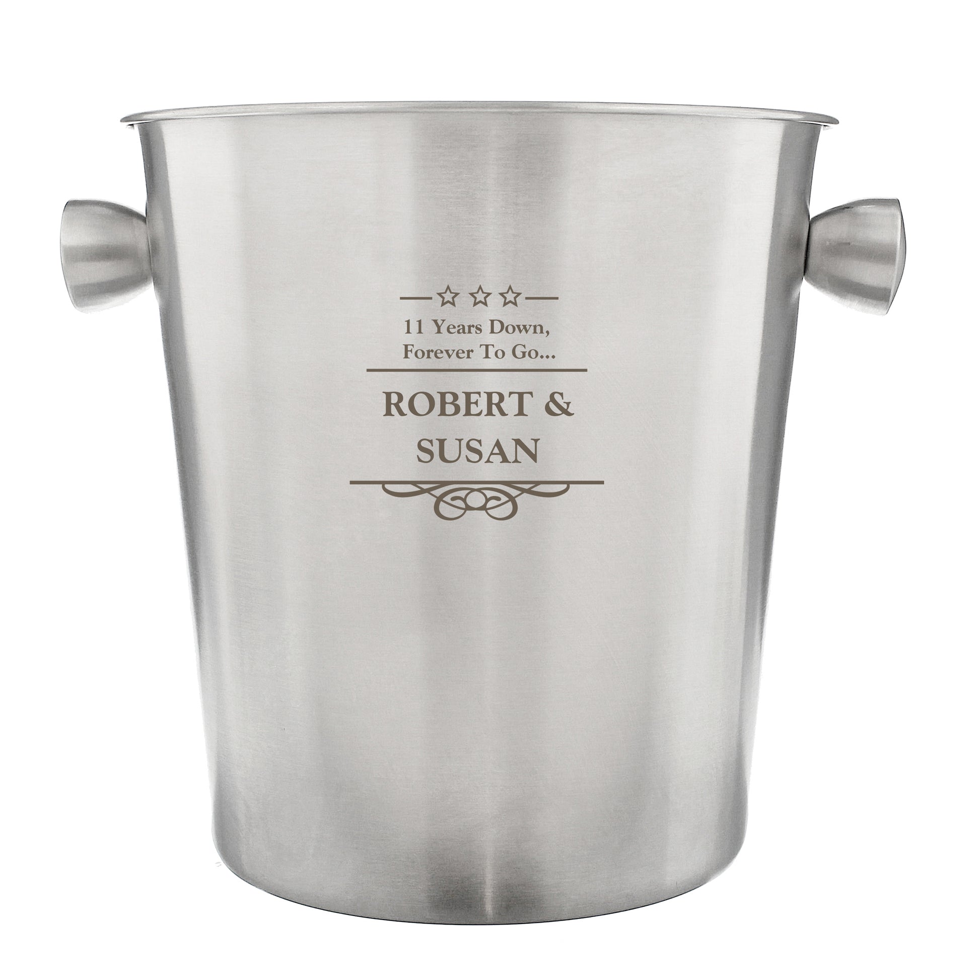 Personalised Decorative Stainless Steel Ice Bucket - image 2