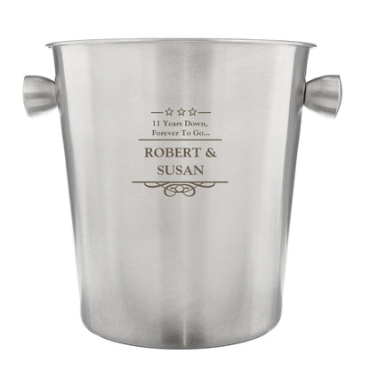 Personalised Decorative Stainless Steel Ice Bucket - image 2