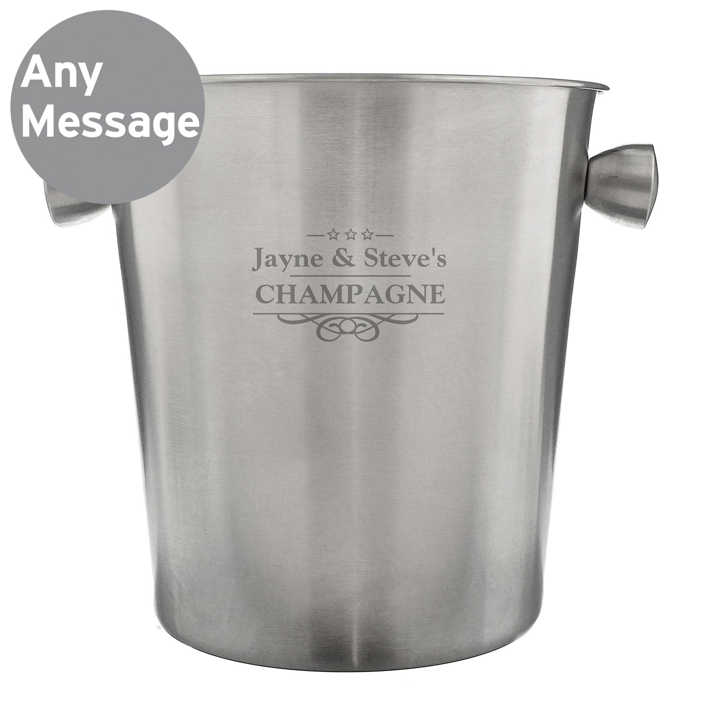 Personalised Decorative Stainless Steel Ice Bucket - image 9