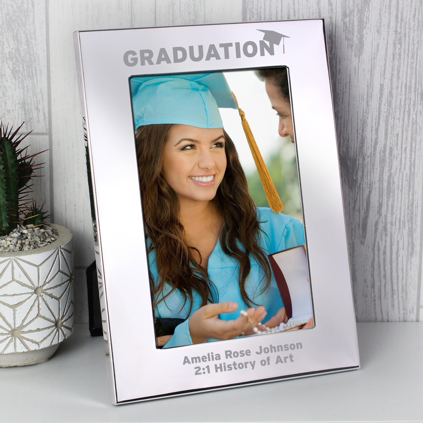 Personalised Graduation Silver 4x6 Photo Frame from Heartfelt Gifts