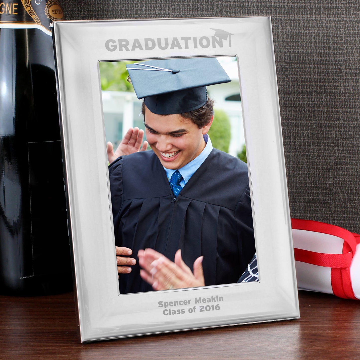 Personalised Graduation Silver 4x6 Photo Frame - image 4