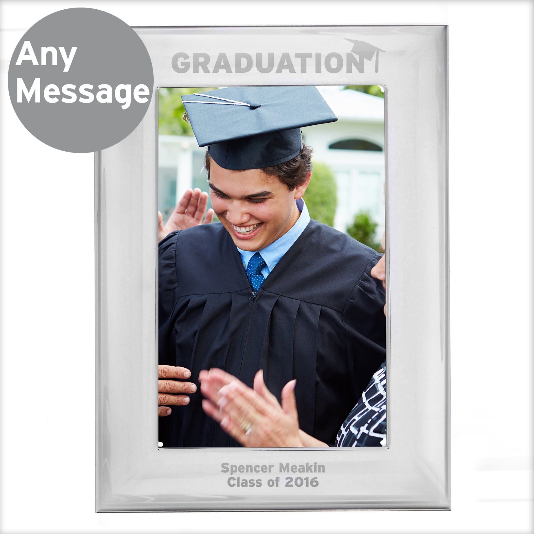 Personalised Graduation Silver 4x6 Photo Frame - image 5