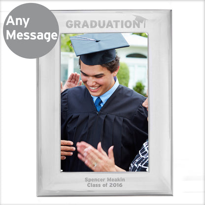 Personalised Graduation Silver 4x6 Photo Frame - image 5