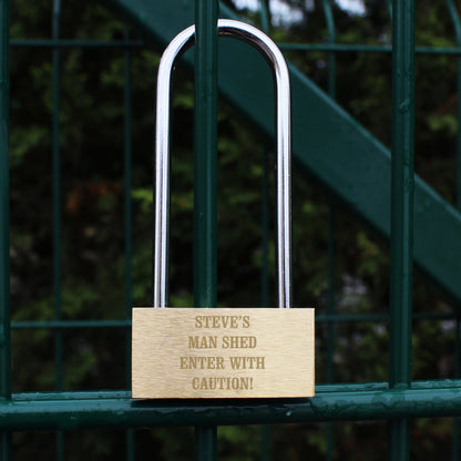 Personalised Any Message Padlock from Heartfelt Gifts