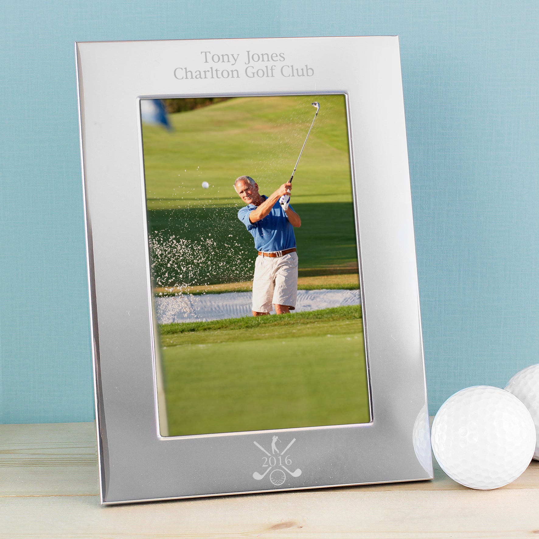 Personalised Golf 6x4 Silver Photo Frame - image 3