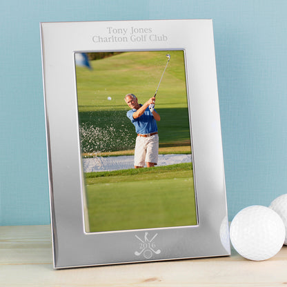 Personalised Golf 6x4 Silver Photo Frame - image 3