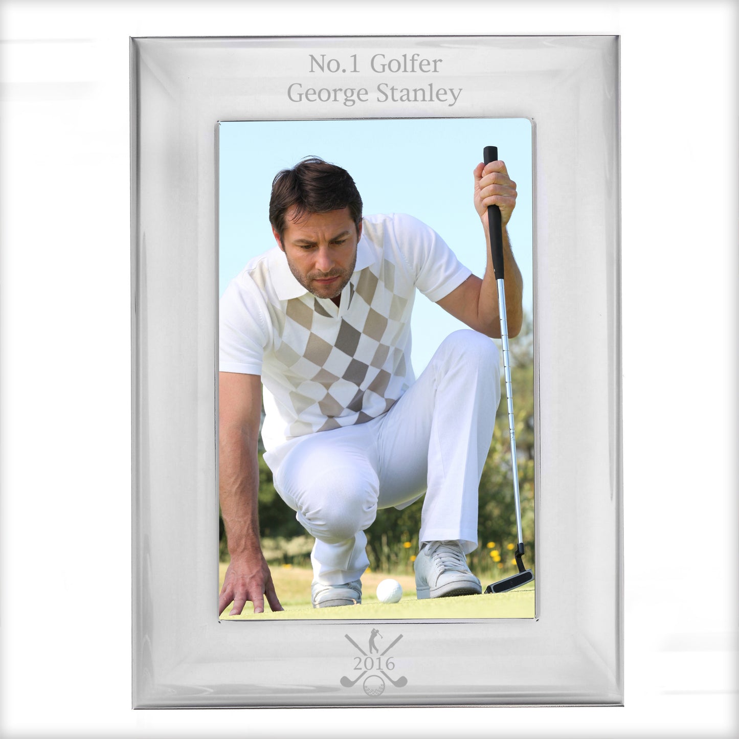 Personalised Golf 6x4 Silver Photo Frame - image 5