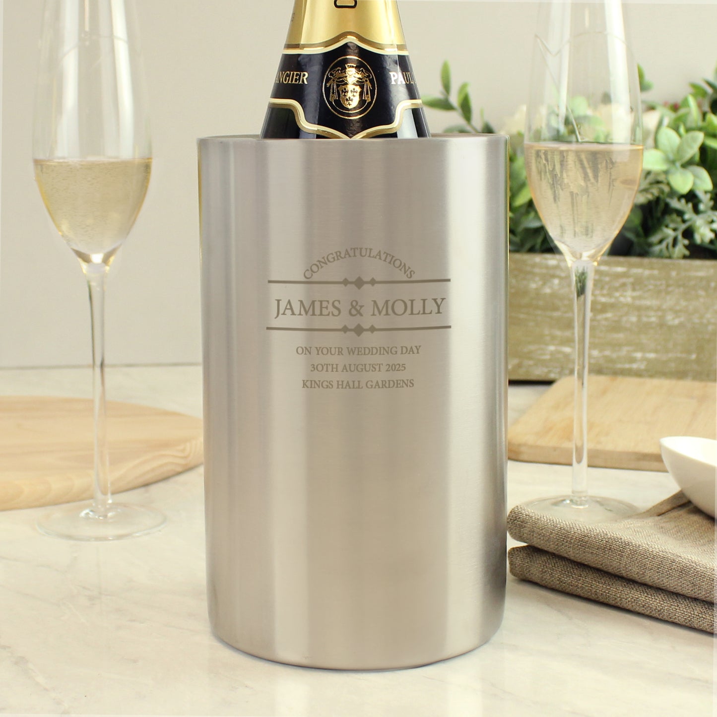 Personalised Diamond Wine Cooler - image 2