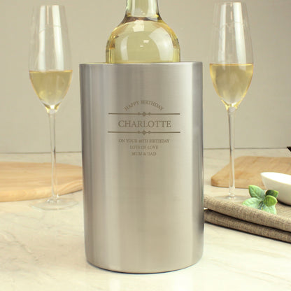 Personalised Diamond Wine Cooler - image 3