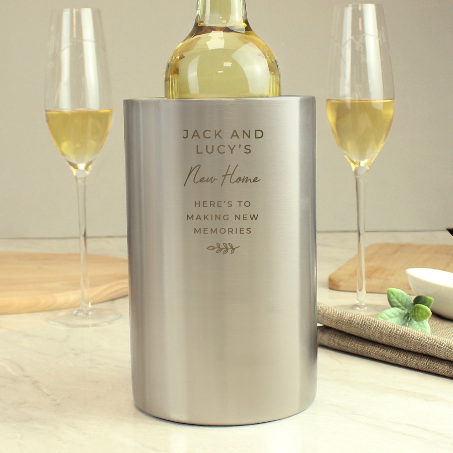 Personalised Six Line Message Wine Cooler from Heartfelt Gifts
