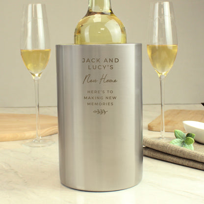 Personalised Six Line Message Wine Cooler from Heartfelt Gifts