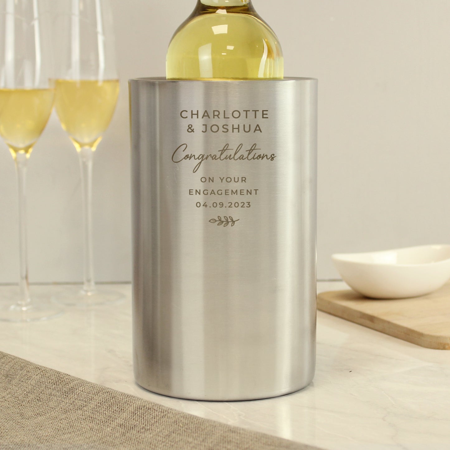 Personalised Six Line Message Wine Cooler - image 2