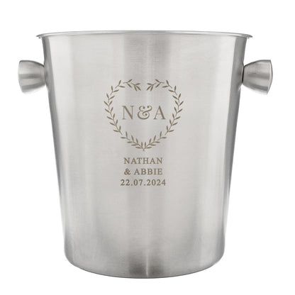 Personalised Botanical Stainless Steel Ice Bucket - image 5