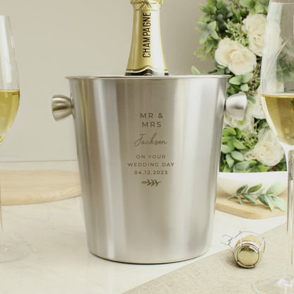 Personalised Six Line Message Ice Bucket - image 3