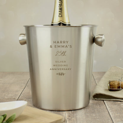 Personalised Six Line Message Ice Bucket - image 6
