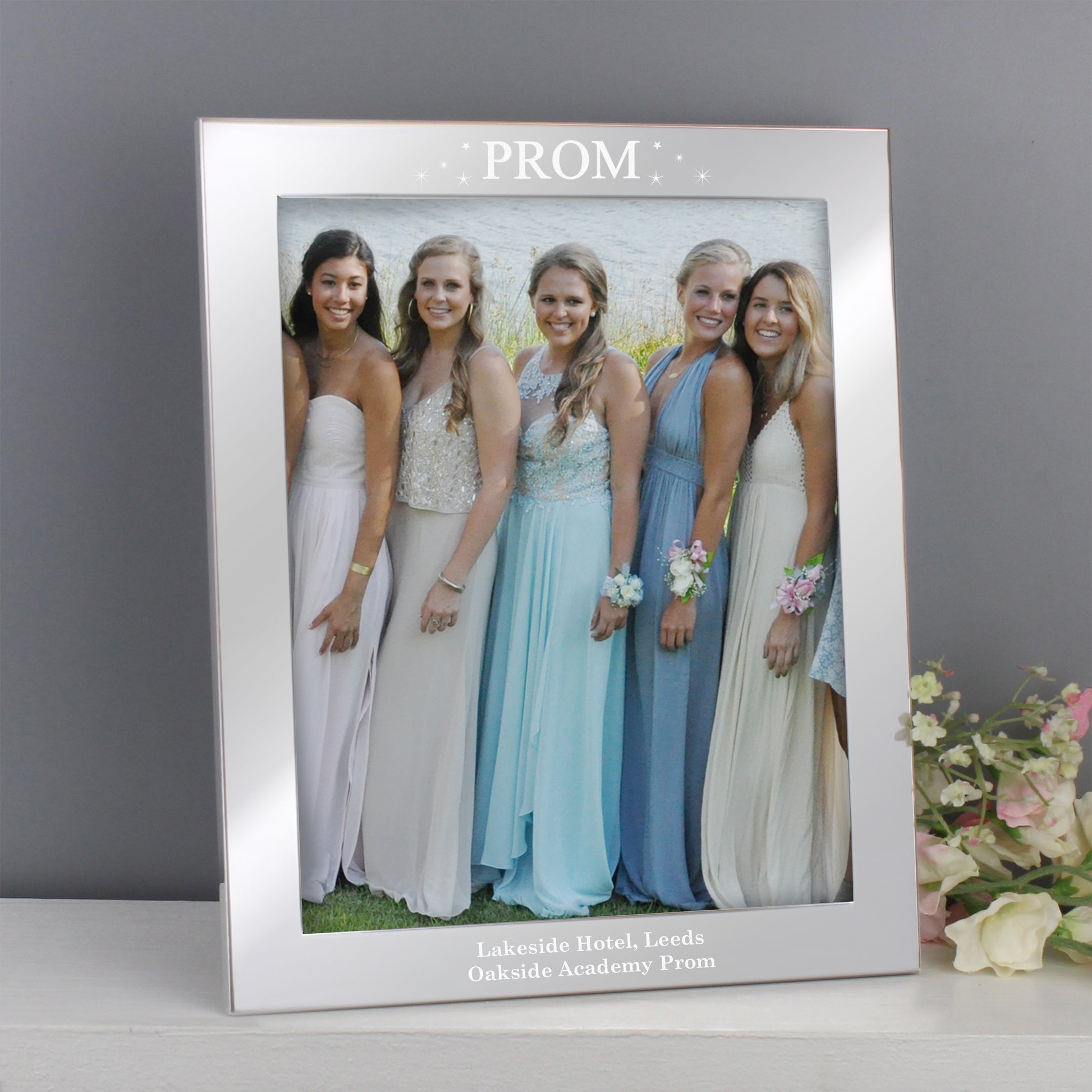 Personalised Prom Night 10x8 Silver Photo Frame from Heartfelt Gifts