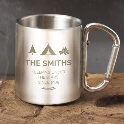 Personalised 'Wilderness Wanderer' Stainless Steel Mug from Heartfelt Gifts