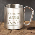 Personalised 'Any Message' Stainless Steel Mug from Heartfelt Gifts