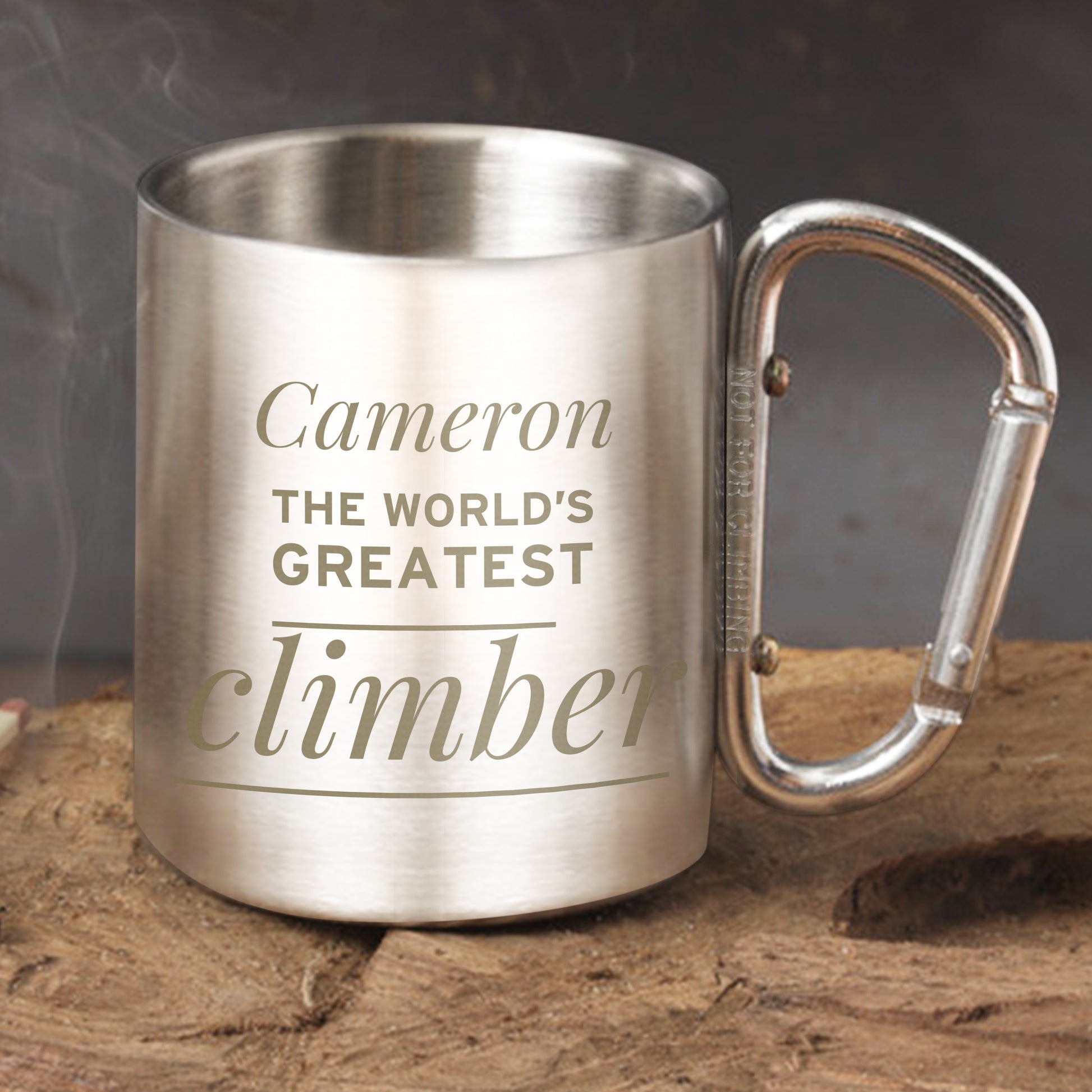 Personalised 'Any Message' Stainless Steel Mug from Heartfelt Gifts