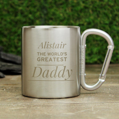Personalised 'Any Message' Stainless Steel Mug - image 3