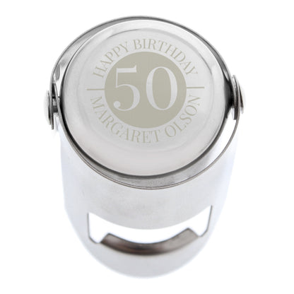 Personalised Big Number Bottle Stopper - image 2