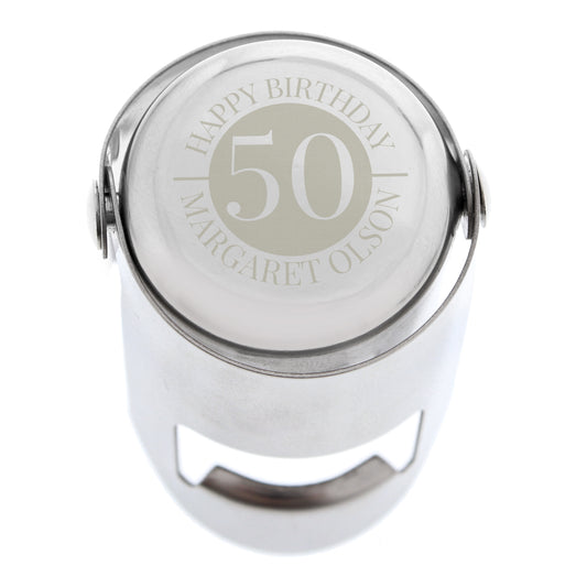 Personalised Big Number Bottle Stopper - image 2