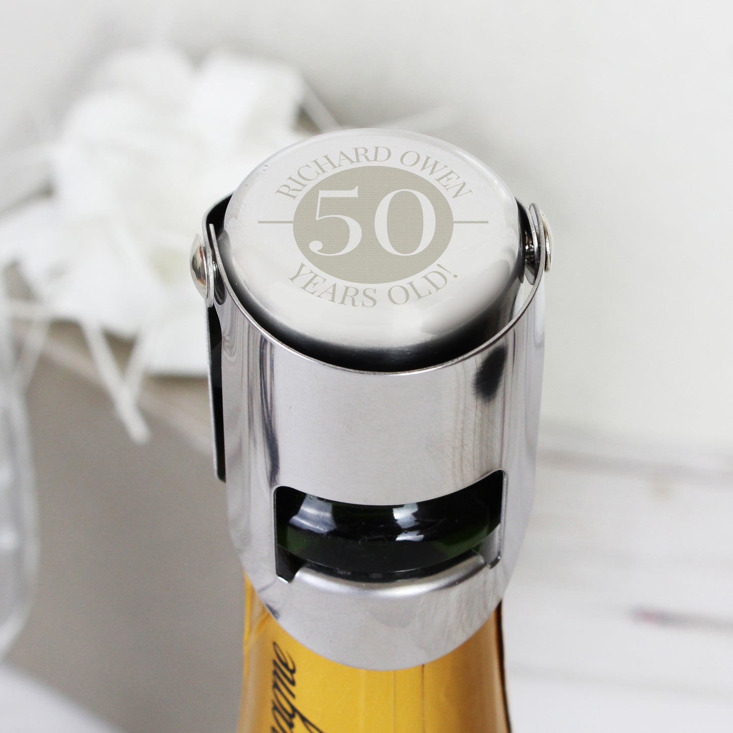 Personalised Big Number Bottle Stopper - image 4