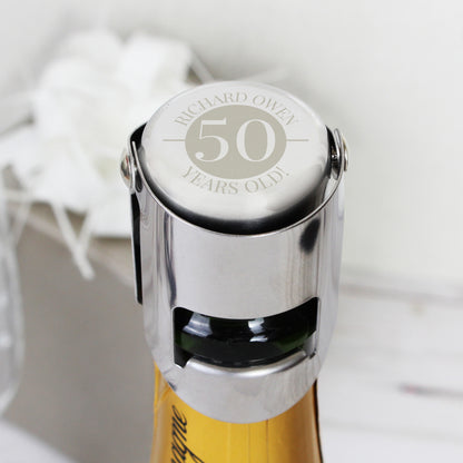 Personalised Big Number Bottle Stopper - image 4