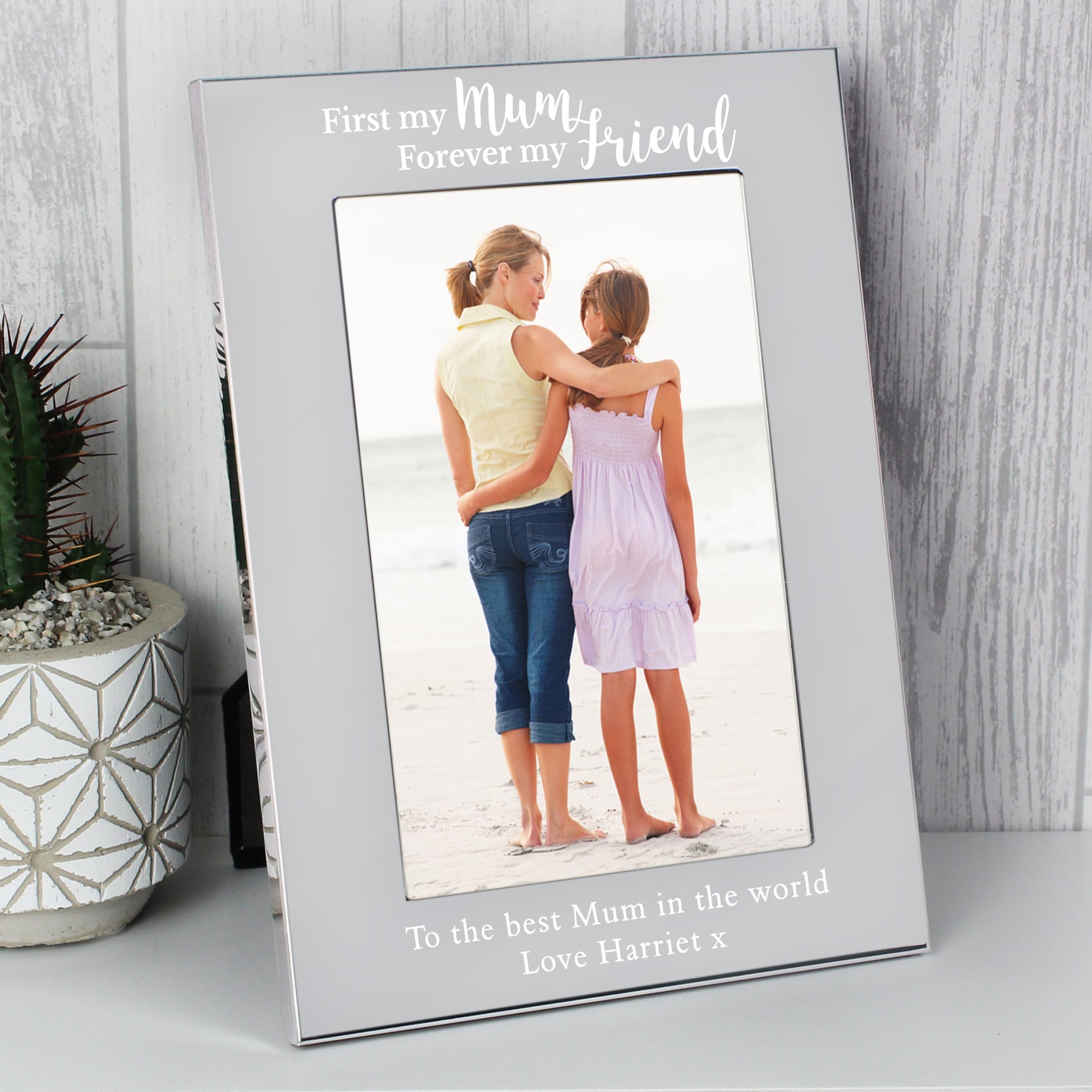 Personalised First My Mum...6x4 Silver Photo Frame from Heartfelt Gifts