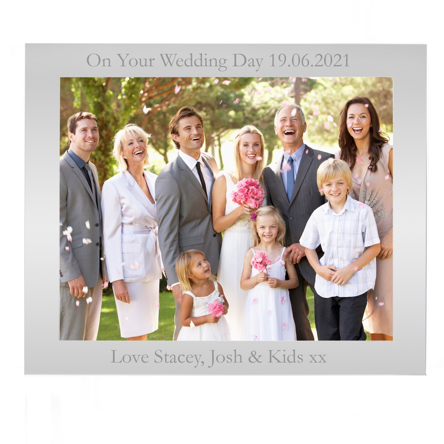 Personalised 10x8 Landscape Silver Photo Frame - image 8