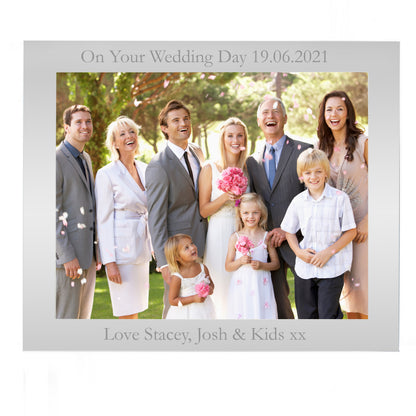 Personalised 10x8 Landscape Silver Photo Frame - image 8